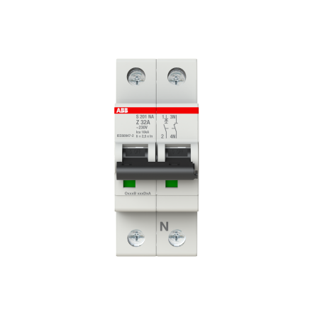 ABB System Pro M Compact S200 Miniature Circuit Breaker, 1-Pole, 32A, Type Z, 400V ac AC, 6 kA Breaking Capacity