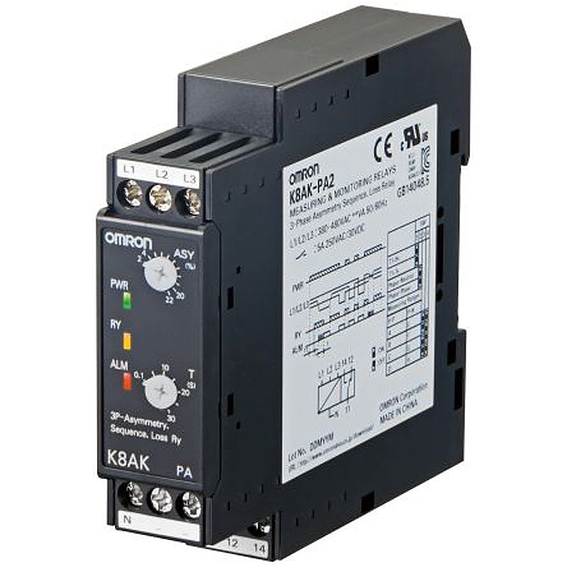 Omron Monitoring Relay, 3 Phase, SPDT, DIN Rail