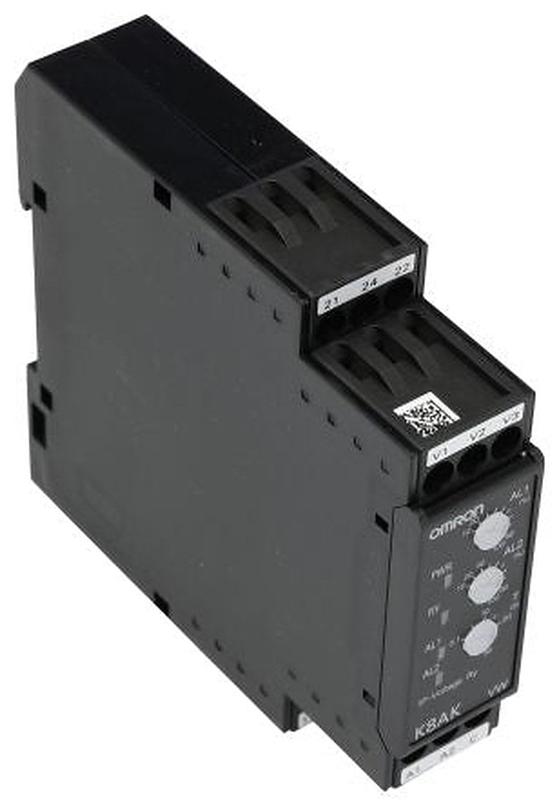 Omron Monitoring Relay, 1 Phase, SPDT, DIN Rail, 100V ac, 240 V ac 24 V dc