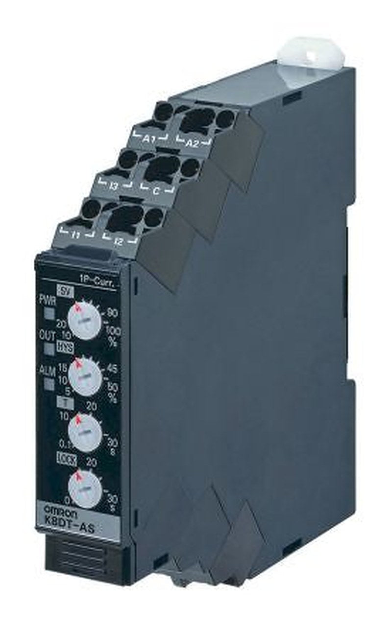 Omron Monitoring Relay, 1 Phase, SPDT, DIN Rail, 2mA to 500mA, 24 V dc, 0V ac