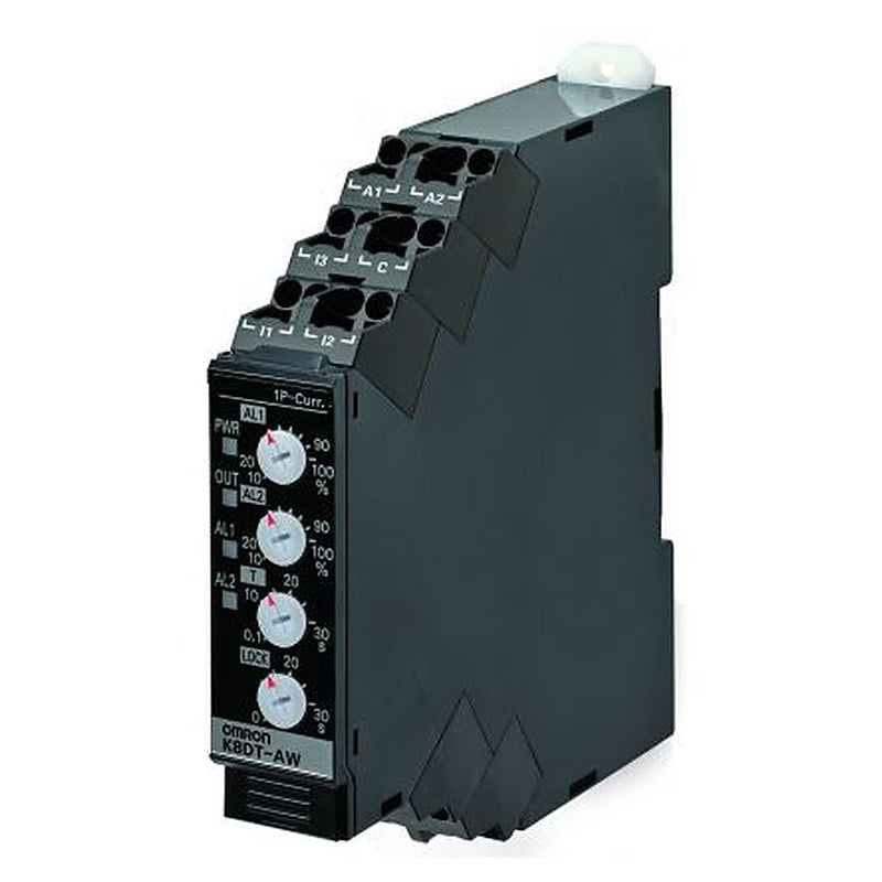 Omron Monitoring Relay, 1 Phase, SPDT, DIN Rail, 0.1A to 5A, 0V ac