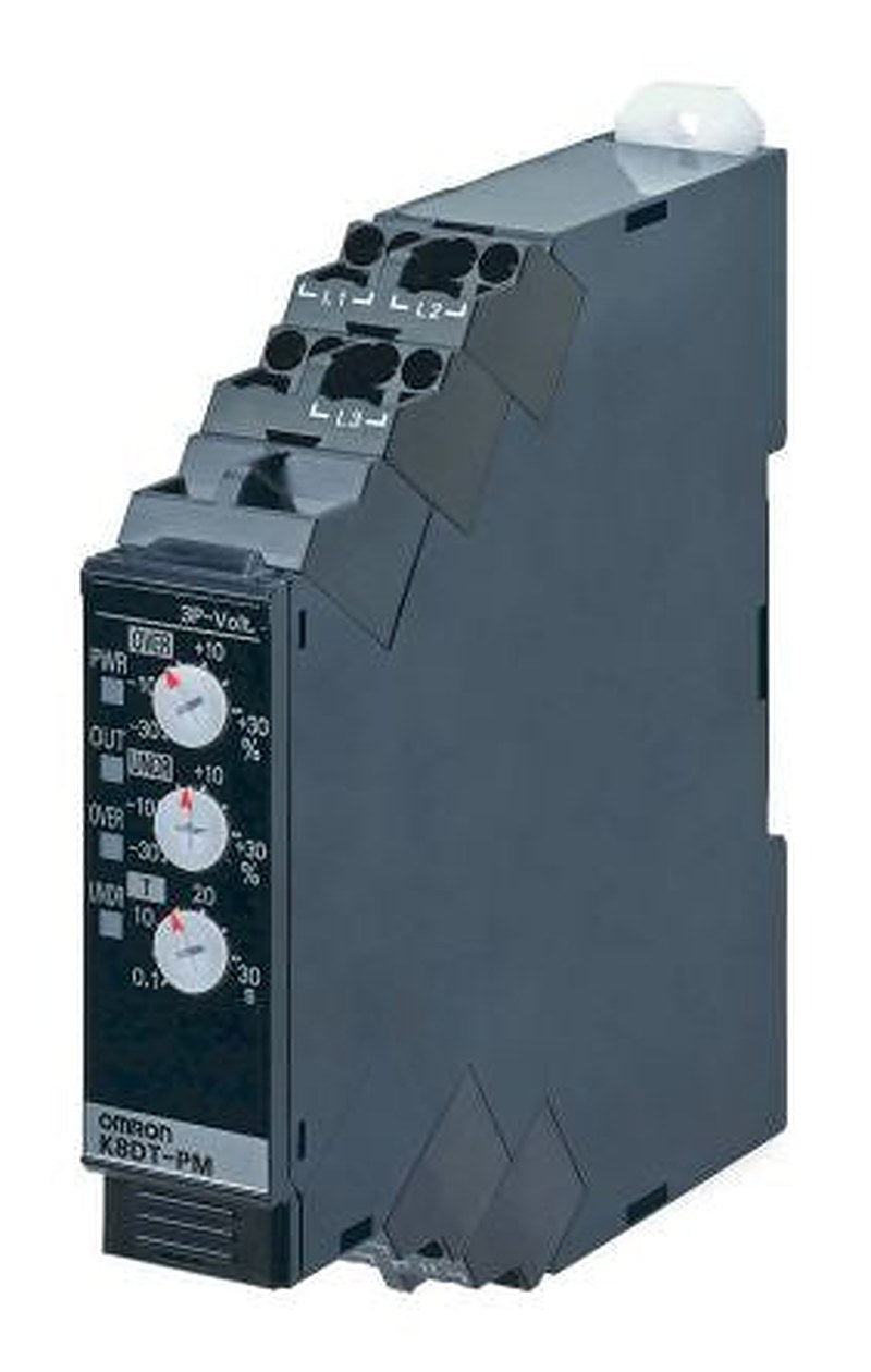 Omron Monitoring Relay, 3 Phase, SPST, DIN Rail