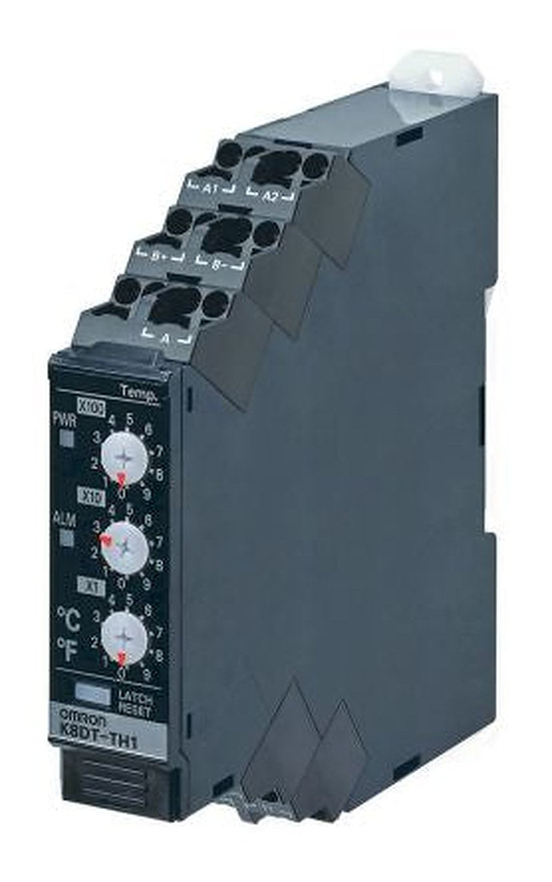 Omron Monitoring Relay, SPDT, DIN Rail, Monitoring: 0 °C to 999 °C, 24 V 24V
