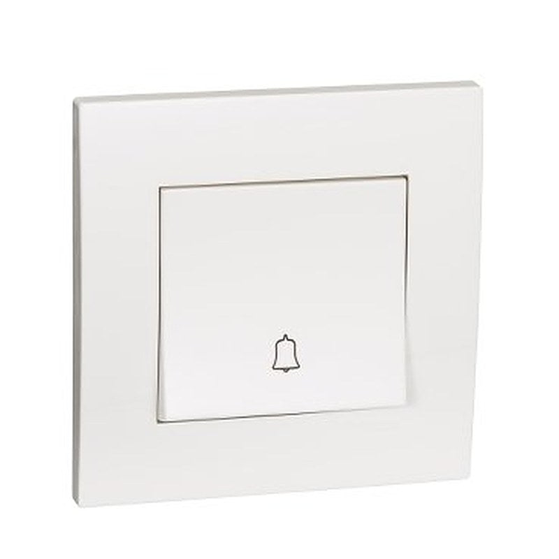 Vivace, 10A 250V Bell Press Switch with Bell Icon, white (Vivace 10A 250V Bell Press Switch with Bell Icon) is a Schneider Electric product. Designed for reliable performance and long service life. Available across Iraq — contact us for pricing and delivery options.