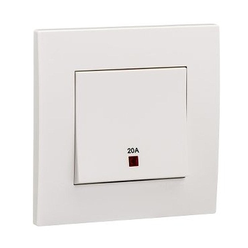 Switch, Vivce, 250V, 20A, 1 gang, 2 way, 2 pole, with neon and earth, white (Switch Vivce) is a Schneider Electric product. Designed for reliable performance and long service life. Available across Iraq — contact us for pricing and delivery options.