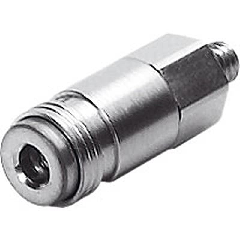 Festo Nickel Plated Brass Pneumatic Quick Connect Coupling, M3 Male