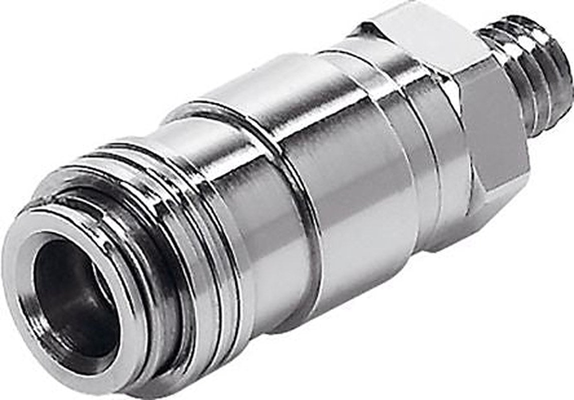 Festo Brass Pneumatic Quick Connect Coupling, M5 Male Metric