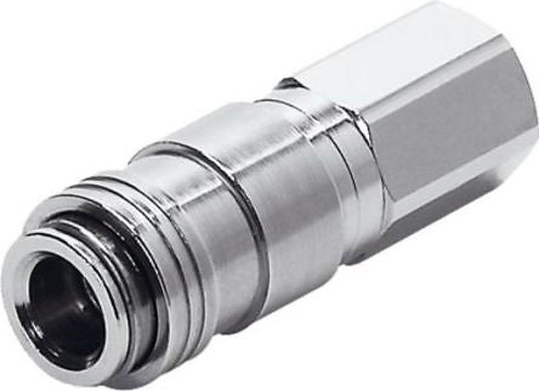 Festo Brass Pneumatic Quick Connect Coupling, M5 Female 5mm
