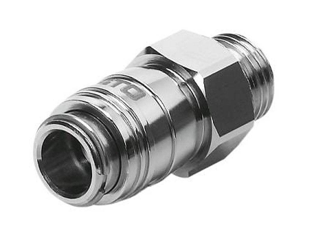 Festo Brass Pneumatic Quick Connect Coupling, 1/8 in Male G