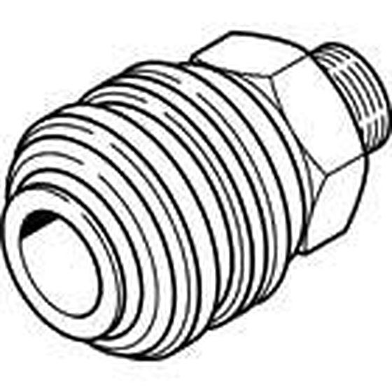 Festo Brass Pneumatic Quick Connect Coupling, 3/8 in Female G