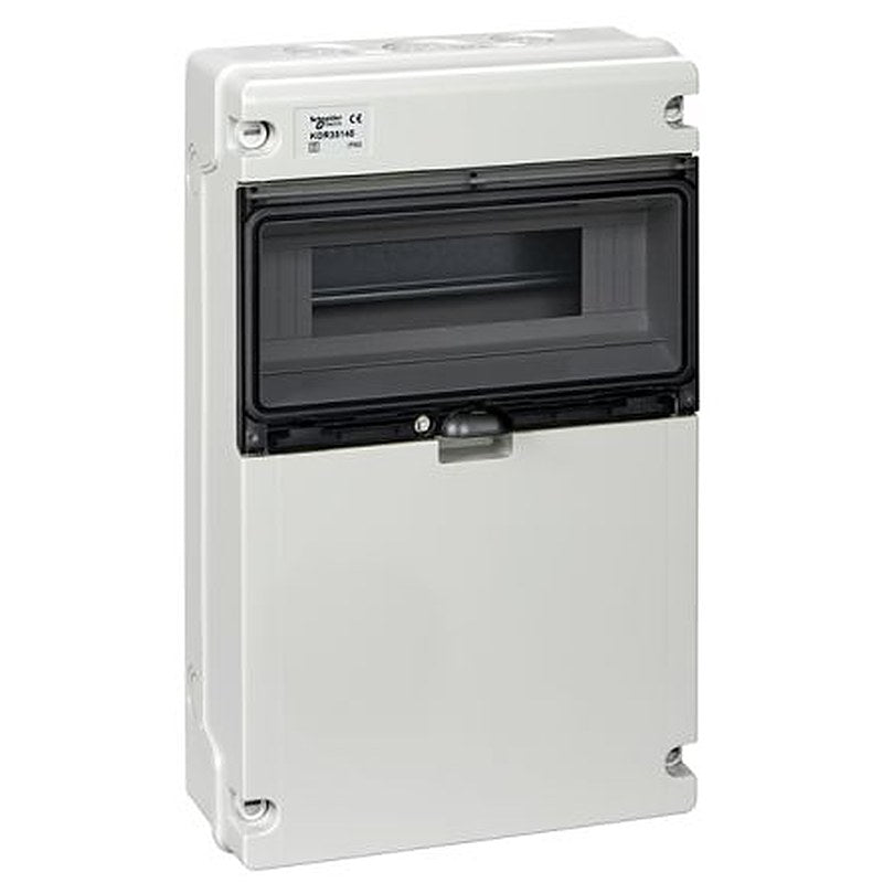 Schneider Electric Mureva Light Grey Polymer Back Box, IP65, Surface Mount 125 mm 248mm 125 mm