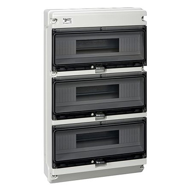 Schneider Electric Mureva Light Grey Polymer Back Box, IP65, Surface Mount 125 mm 320mm 125 mm