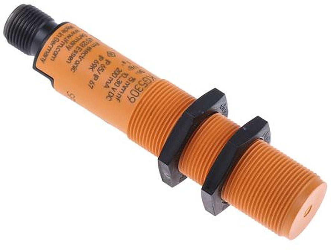 ifm electronic KG5309 Threaded Barrel Capacitive Proximity Sensor KG 30 mm, M18 x 1 PNP 22mA 30V 30 V dc