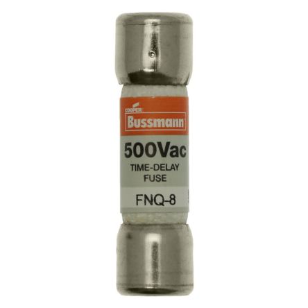 Eaton 8A T Fibre Cartridge Fuse, 10 x 38 mm