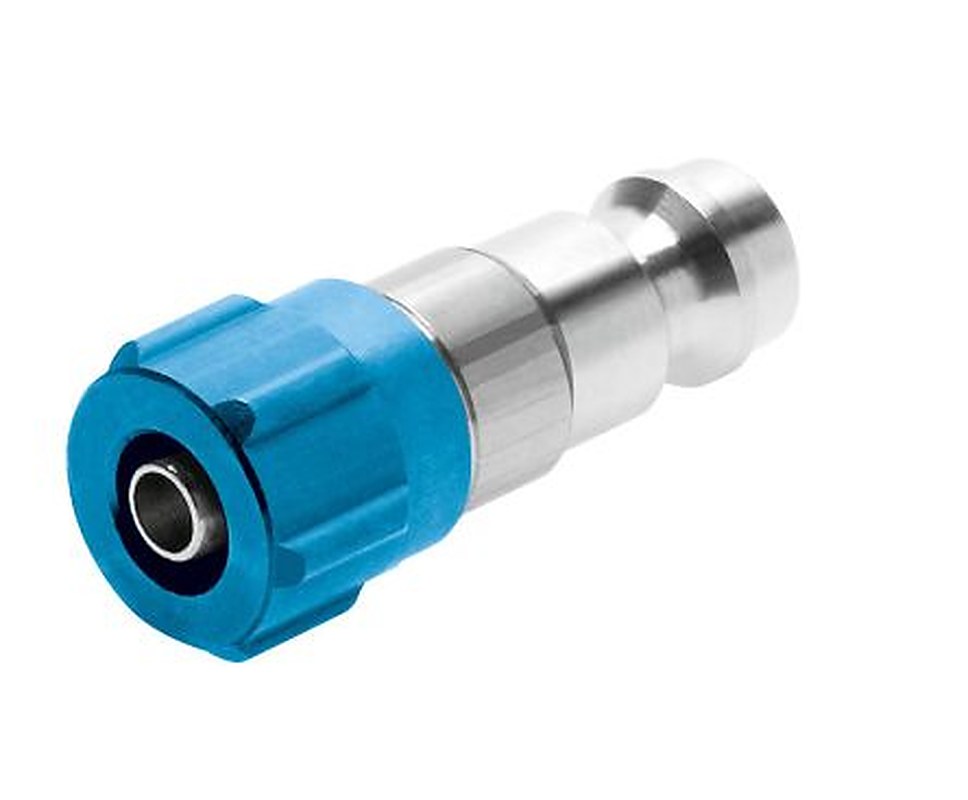 Festo Nickel Plated Brass Pneumatic Quick Connect Coupling, CK-4