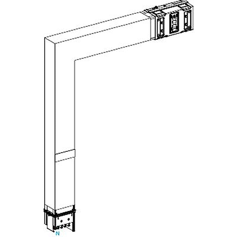 Schneider Electric Cross Elbow Busbar Trunking, 1000A, 800 mm, Canalis Series