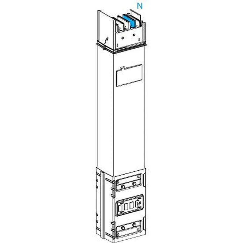 Schneider Electric Vertical Distribution Busbar Trunking, 630A, 800.00 mm, Canalis Series