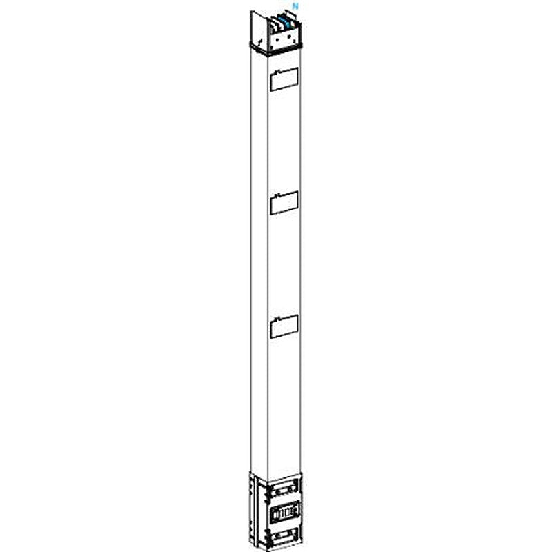 Schneider Electric Busbar Trunking, 630A, 2 m, KS-A Series