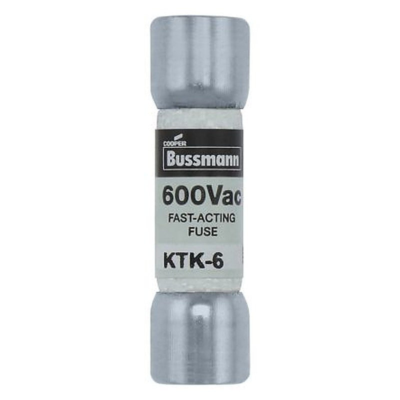 Eaton 6A F Melamine Cartridge Fuse, 10 x 38 mm