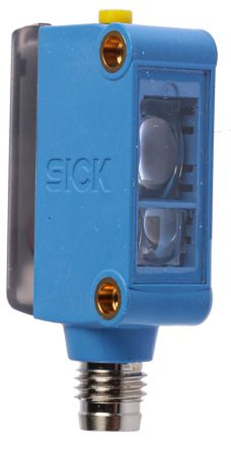 SICK Contrast Sensor White LED 12.5 mm, PNP, 50 mA IO-Link, IP67 24V dc