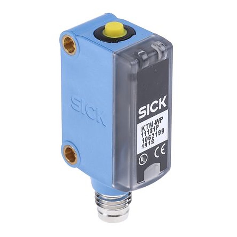 SICK Contrast Sensor RGB LED 12.5 mm, PNP, 50 mA, IP67 24V dc