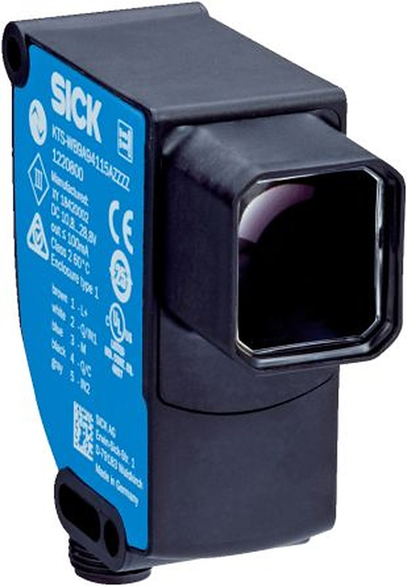 SICK Contrast Sensor RGB LED 40 mm, Push Pull, 100 mA IO-Link, IP67 30V dc