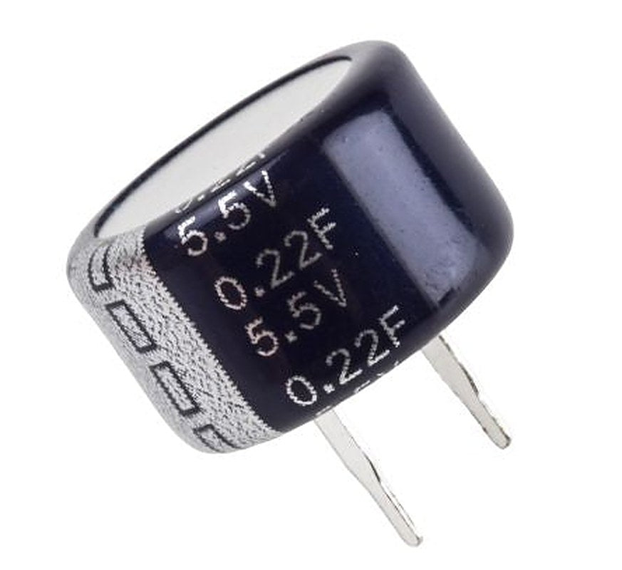 Eaton 0.22 F Supercapacitor -20 to 80 % Tolerance, Supercap KW 5.5V dc, Through Hole