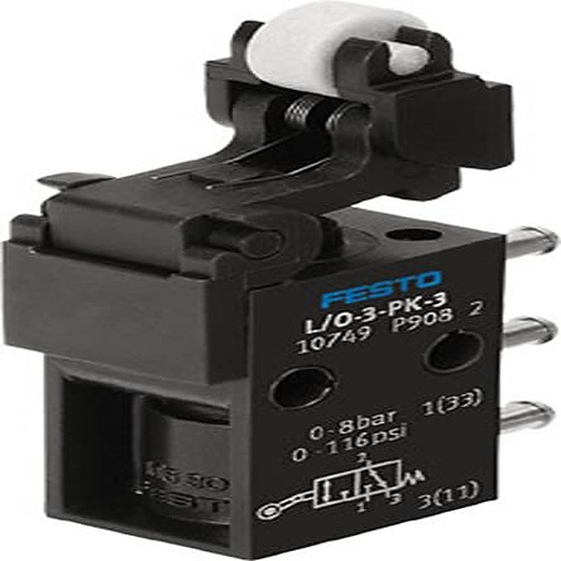 Festo Toggle Lever Pneumatic Control Valve 2.5 mm, 10749