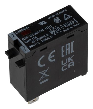 Omron G3R Series Solid State Relay, 1.5 A Load, Plug-in Mount, 200 V Load