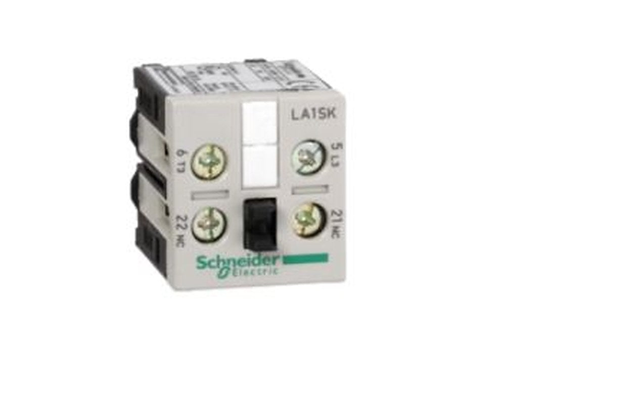 Schneider Electric Auxiliary Contact Block, 1 Contact, 1 NO/1 NC, TeSyS SK, DIN Rail, 6 A, 690V, LA1SK01