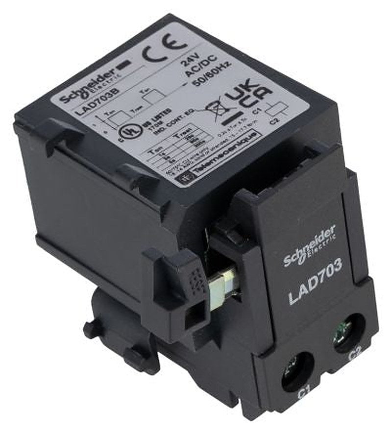 Schneider Electric 24V ac/dc DIN Rail Remote Tripping Device Circuit Trip for use with LRD Series, LR3D Series