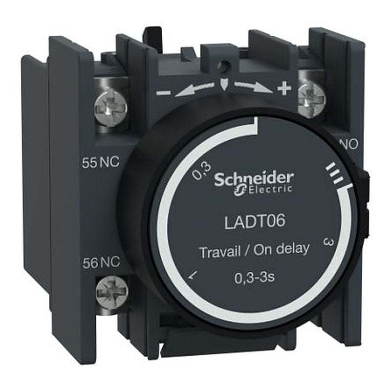 Schneider Electric Auxiliary Contact Block, 2 Contact, 1 NO/1 NC, TeSyS D, Front, 10 A, 690V, LADT06