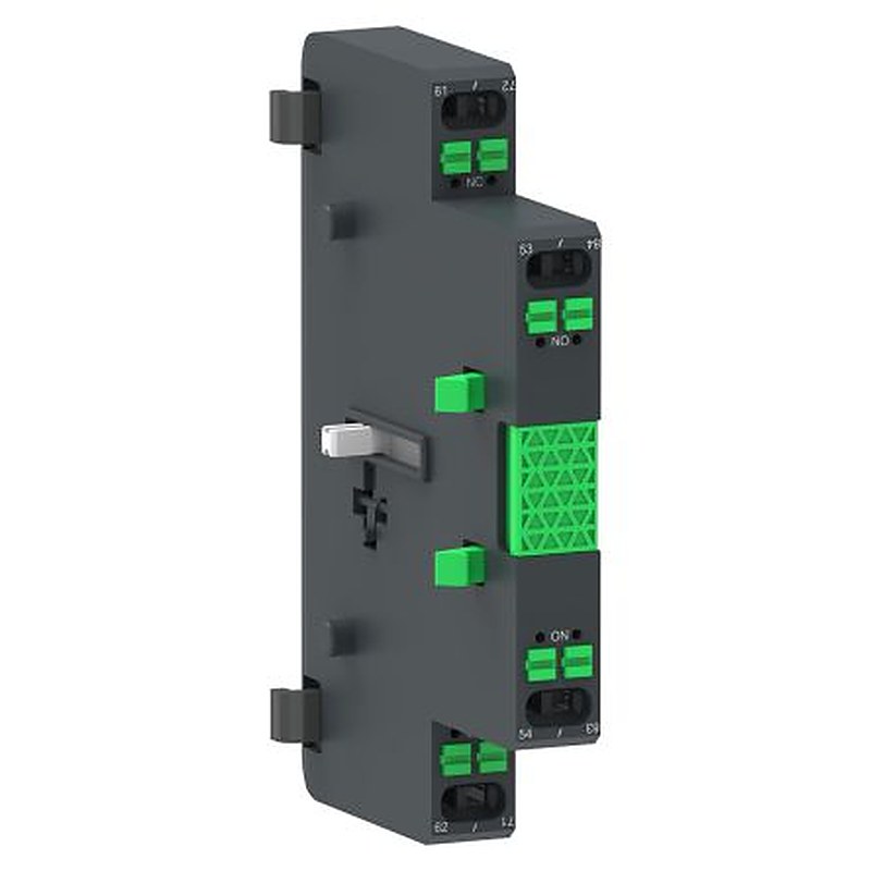 Schneider Electric Auxiliary Contact Block, 2 Contact, NO, TeSyS F, Side, 10 A, LAG8N203