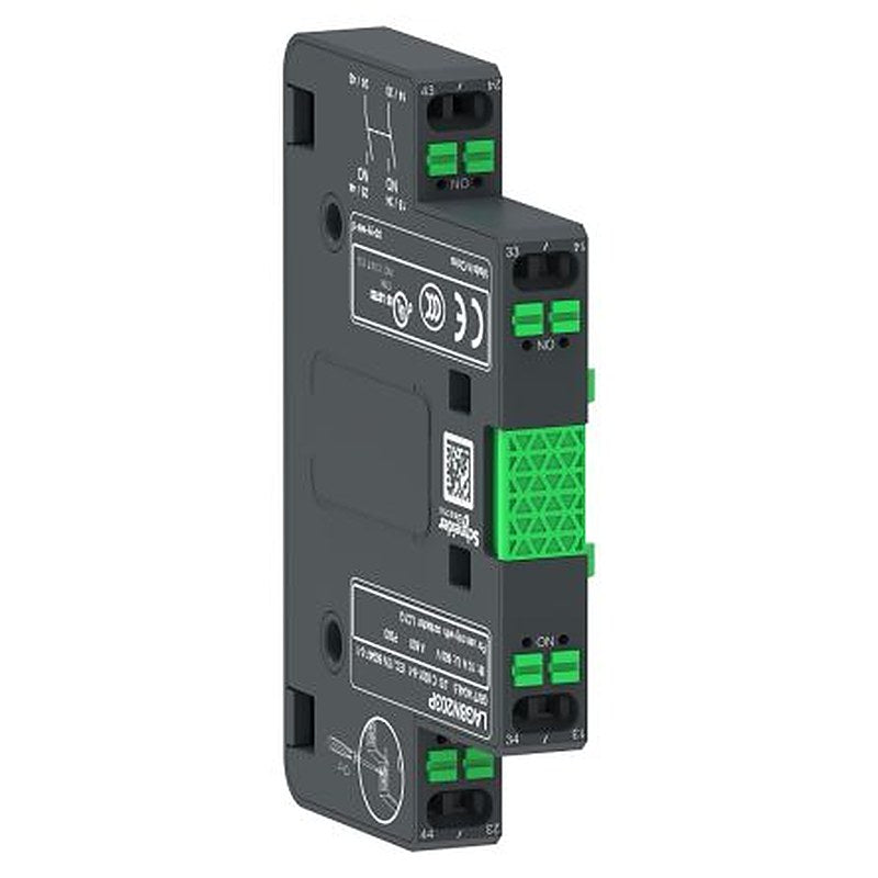Schneider Electric Auxiliary Contact Block, 2 Contact, NO, TeSyS F, Side, 10 A, LAG8N203P