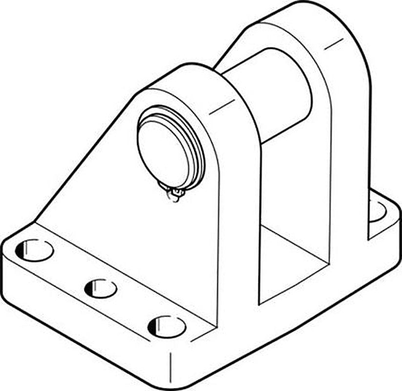 Festo Clevis LBG-125, For Use With DSBG, EPCO, CR Drives, EZH-DZF-DZH