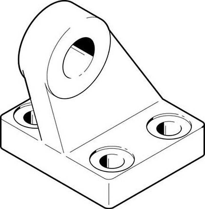 Festo Clevis LBZS-63, For Use With EZH-DZF-DZH, CR Drives, EPCO, DSBG
