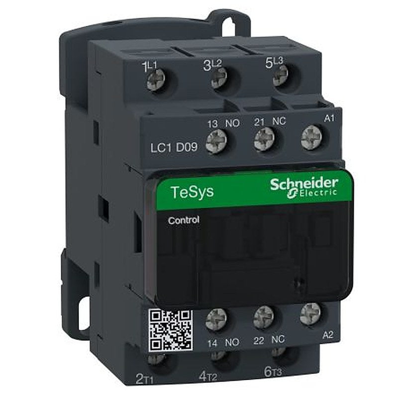 Schneider Electric LC1D Contactor, 400V ac Coil, 3-Pole, 9 A, 4 kW 415V, 3 NO, 690V ac