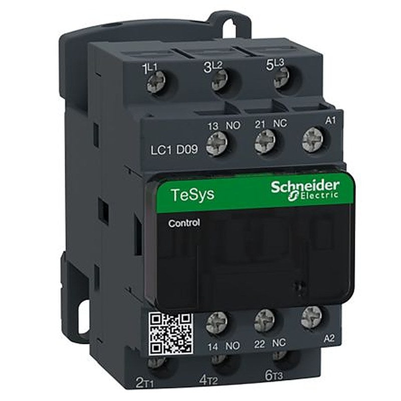 Schneider Electric LC1D Contactor, 240V ac Coil, 3-Pole, 9 A, 4 kW 240V ac, 3 NO, 690V ac