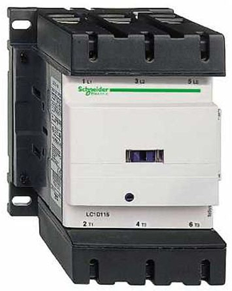 Schneider Electric LC1D Contactor, 110V dc Coil, 3-Pole, 30 kW 110V dc, 3 NO, 1kV ac