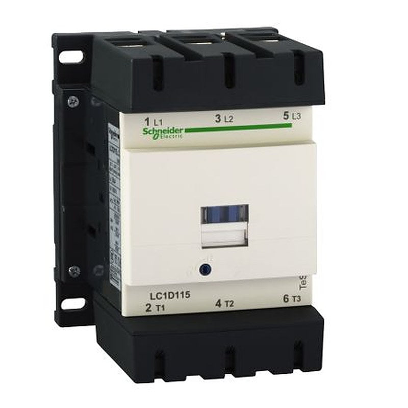 Schneider Electric TeSyS D Contactor, 230V ac Coil, 3-Pole, 115 A, 30 kW, 1 NO/1 NC, 1kV