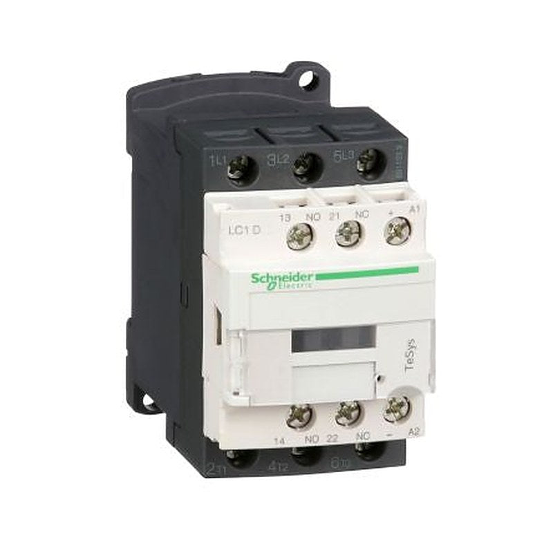 Schneider Electric TeSyS D Contactor, 24V dc Coil, 3-Pole, 12 A, 7.5 kW 24V dc, 1 NO/1 NC, 440V