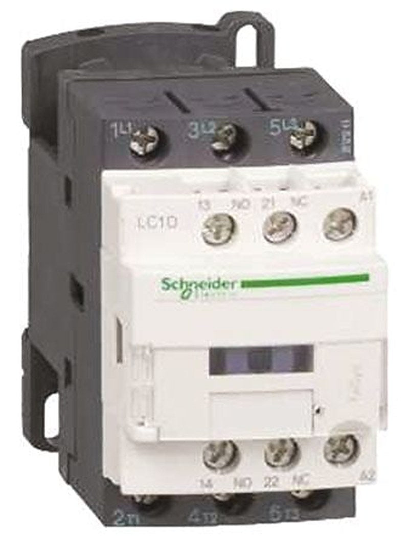 Schneider Electric LC1D Contactor, 208V ac Coil, 3-Pole, 25 A, 5.5 kW 208V ac, 3 NO, 300 V dc, 690V ac