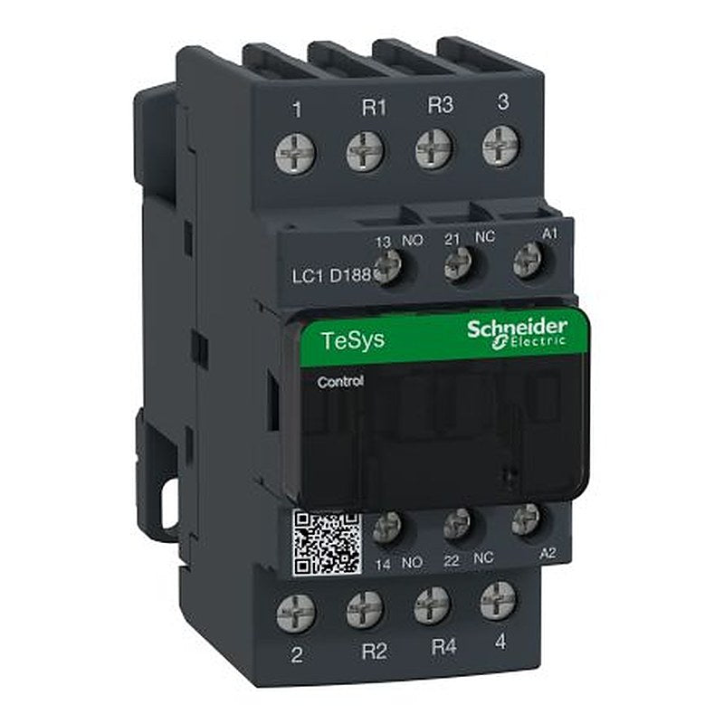 Schneider Electric TeSyS D Contactor, 48V ac Coil, 4-Pole, 32 A, 2.5 W 48V ac, 2 NO/2 NC, 690V ac