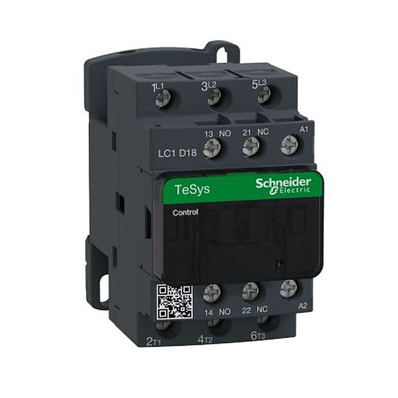 Schneider Electric TeSyS D Contactor, 115V ac Coil, 3-Pole, 18 A, 7.5 kW 115V ac, 3 NO, 690V ac
