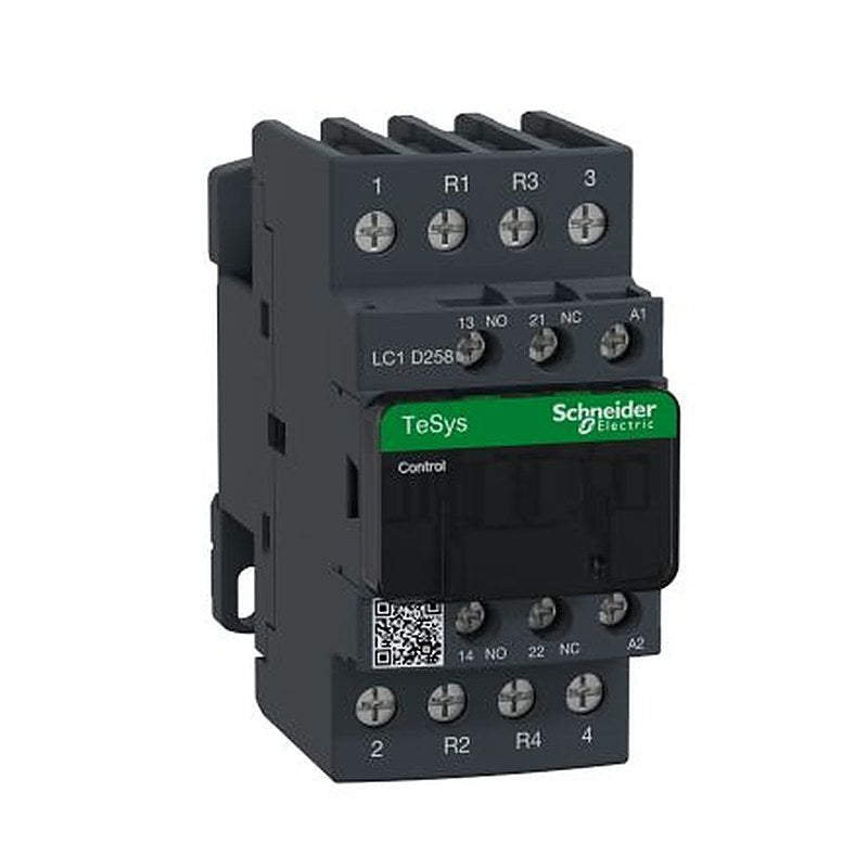 Schneider Electric TeSyS D Contactor, 24V ac Coil, 4-Pole, 25 A, 2.5 W 24V ac, 2 NO/2 NC, 690V ac
