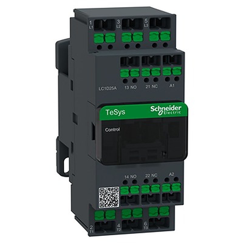 Schneider Electric TeSys Deca Contactor, 32V ac Coil, 3-Pole, 40 A, 70 VA 32V, 1 NO/1 NC, 690V ac