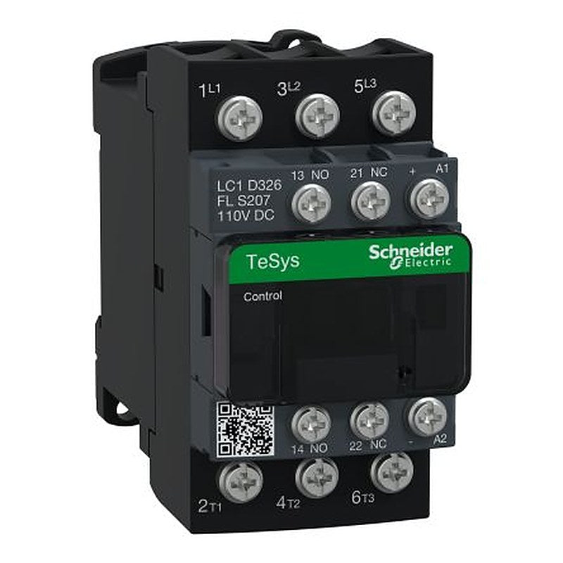 Schneider Electric, TeSyS D Contactor 3 NO, 32A Contact Rating, 7.5 kW, 110V dc 3