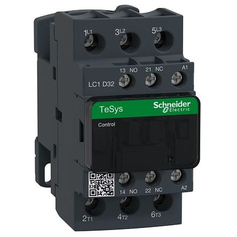 Schneider Electric LC1D Contactor, 230V ac Coil, 3-Pole, 32 A, 15 kW 240V, 3 NO, 690V ac