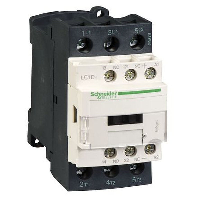 Schneider Electric TeSyS D Contactor, 110V dc Coil, 3-Pole, 38 A 110V, 1 NO/1 NC, 690V