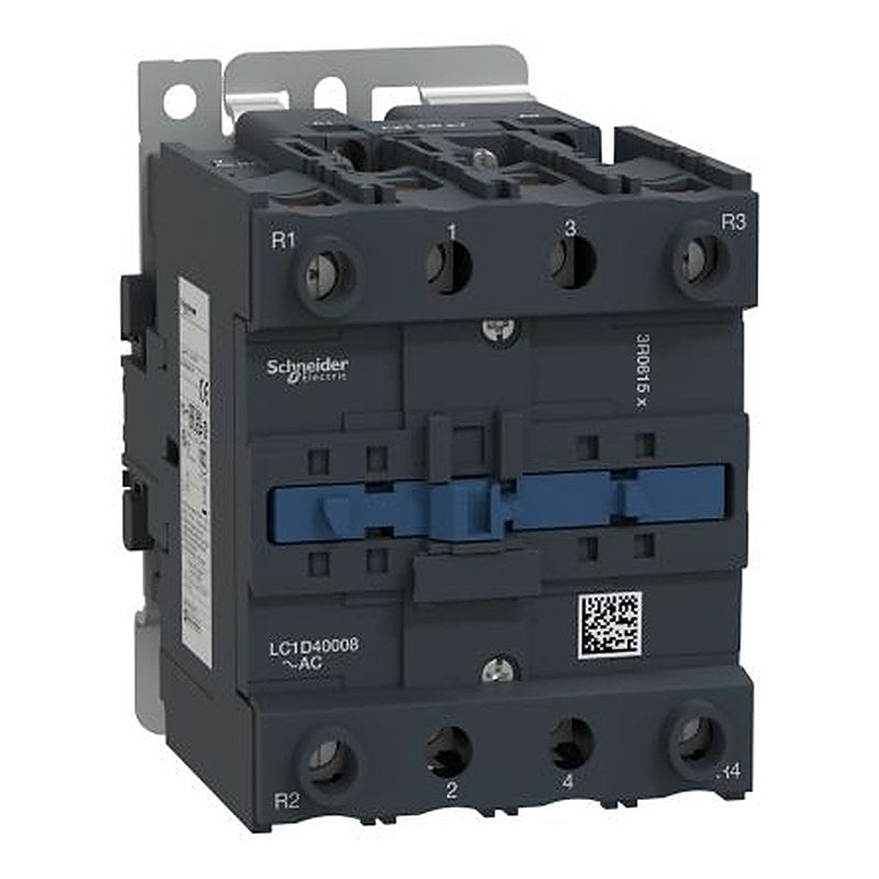 Schneider Electric TeSyS D Contactor, 48V ac Coil, 4-Pole, 60 A, 37 kW 24V, 2 NO/2 NC, 690V ac/dc